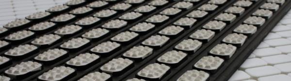 CERADRIVE - резино-керамическая футеровка барабанов 25 х 280 x 1125 — фото 2